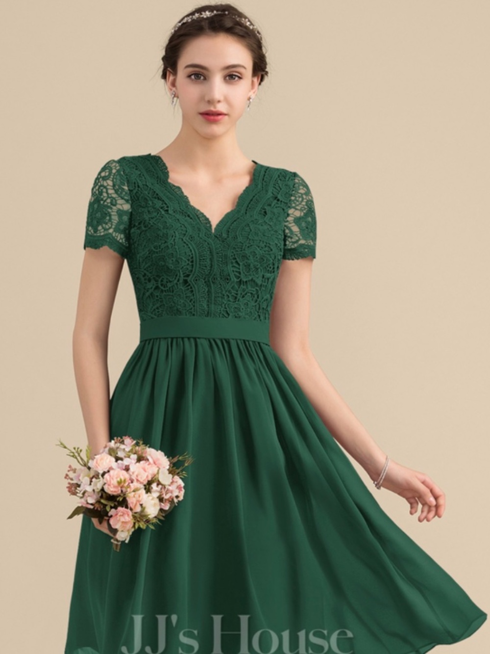JJ’s House Green bridesmaids / formal Dress